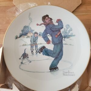 This Limited edition Norman Rockwell plate named "Gay Blades"